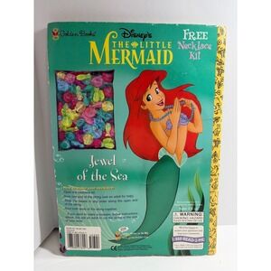 VTG Disney's The Little Mermaid "Jewel of the Sea" activity book Golden Book